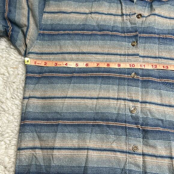 Casey & Max Vintage Button Down Shirt Western Stripes Made in USA Cotton PP29 - Picture 5 of 10